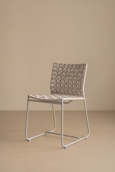 Square side chair (Chalk)